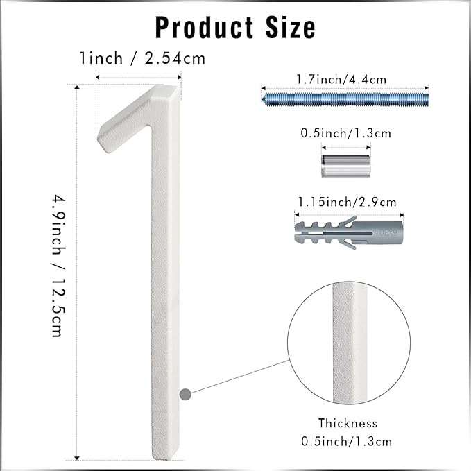 5" Address Number - Add-On