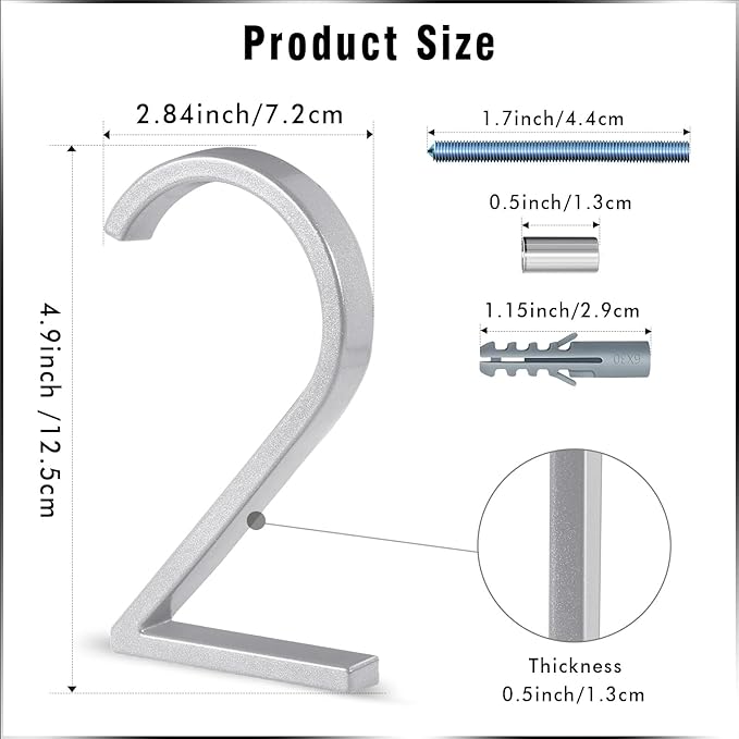 5" Address Number - Add-On