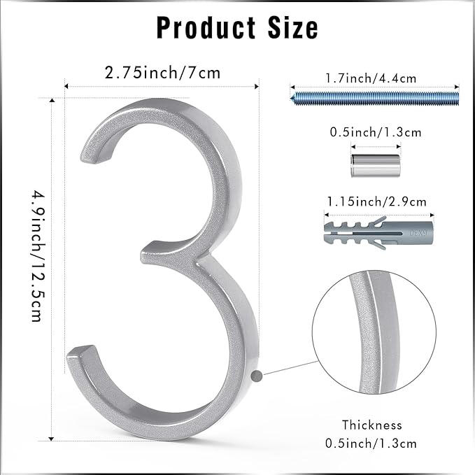 5" Address Number - Add-On
