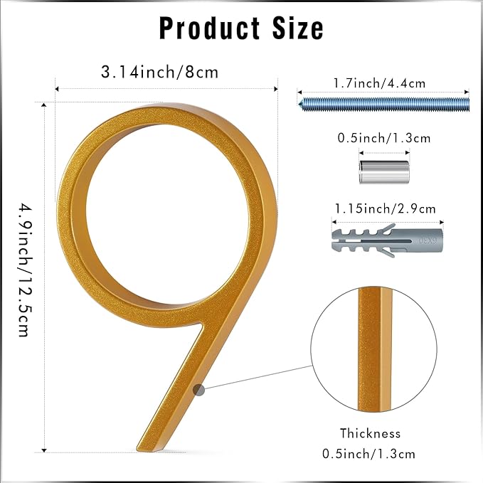 5" Address Number - Add-On