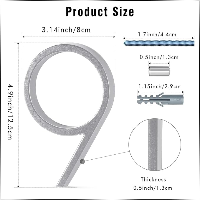 5" Address Number - Add-On